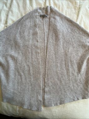 Neiman Marcus Cashmere Shawl Open Front Cardigan